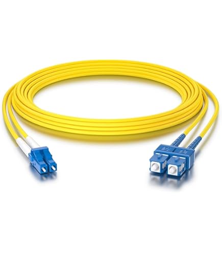 DIGITUS DK-292SCA3LC-02 – Fiber Optic Cable OS2 – 2 m – SC (APC) to LC (PC) – Duplex Fiber Optic Cable – 1/10 Gbit/s – SM Singlemode Fiber Optic LAN Cable DIGITUS DK-292SCA3LC-02 – Fiber Optic Cable OS2 – 2 m – SC (APC) to LC (PC) – Duplex Fiber Optic Cable – 1/10 Gbit/s – SM Singlemode Fiber Optic LAN Cable