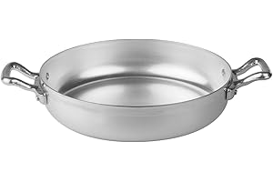 PENTOLE AGNELLI Agnelli Family Sauteuse 2 Poignées, Diamètre 28 cm, Aluminium, Argent Clair