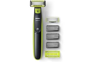 Philips QP2620/10 OneBlade Face + Body Hybrid Trimmer and Shaver with 4 Trimming Combs (New Model)