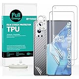 Ibywind Screen Protector for OnePlus 9 Pro 5G(6.7") [Pack of 2], [Camera Lens Cover(Metal Material)] [Back Carbon Fiber Film 