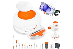 DauMeiQH Kit de limpieza de Airpods, kit de limpieza de pantalla de teléfono 25 en 1 para limpiador de puerto de carga de iPhone, limpiador de teclado para cables de carga Lightning, AirPods, iPhone,