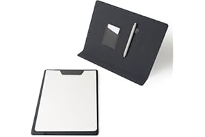 ‎LHIDS LHiDS Kreatives Folio 2.0 mit Ständer, Business Portfolio Resume, 3-in-1 Padfolio mit magnetischem Zubehör, Klemmbrett, Schreibtisch-Organisationsplatte für Zuhause und Büro (Black, A4/Letter)