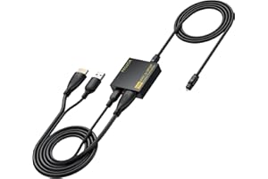 PROZOR 192KHz eARC/ARC Audio Extractor Supporta Dolby/DTS 5.1, Estrattore Audio eARC Potenziato, Convertitore da HDMI ARC/eARC a Ottico con Cavo HDMI e Fibra Ottica per TV ad Amplificatore Soundbar