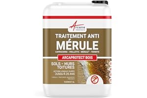 Traitement mérule, produit extérieur ou intérieur - 5 L - ARCANE INDUSTRIES