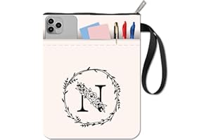 CRASPIRE 11 x 86 Pulgadas Carta-Libro Tapa del Libro Bolsa Protectora Manga cremallalfabeto Manga Extra N Doble Cara Tela Tela Lavable Bolsillo los entusiastas del Tapa Dura