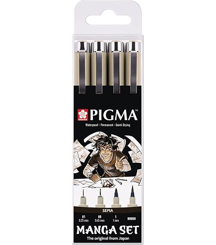 SAKURA PIGMA Micron Graustift-Set – 8 Stifte, Permanent & Wasserfest, Für Zeichnen & Sketchnotes