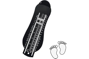 MEKEET Foot Measure for Children UK Black Shoe Sizer Measuring Devices Foot Measure UK Accurate Foot Length Measurement Kids Foot Measure UK Shoe Size Measure UK For Shoe Fitting Foot Measuring Gauge