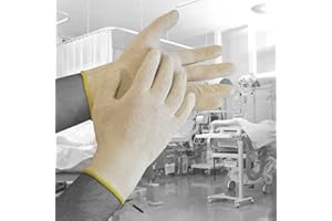 Bodyguards DERA03 Polyco Dermatology Cotton Gloves, 1 Pair, Size 9/Large, Natural