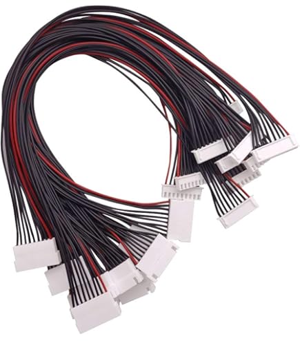 5 Câbles D'extension Balance JST-XH 4S 20cm Pour Batterie Lipo RC - 22awg Silicone