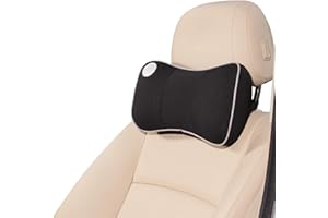 ‎ERGOCAR Ergocar Memory-Schaum Nackenkissen - Unteres Rückenstützkissen, Rückenstützkissen Zur Rückenschmerzen Erleichterung für Zuhause, Büro, Auto und Reise (Nackenkissen, Schwarz)