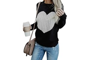 FGFD&OU Maglione Donna Felpa Ragazza Sweatshirt Oversize Pullover Invernali Primavera Manica Lunga Casual Moda Girocollo Tops Natale