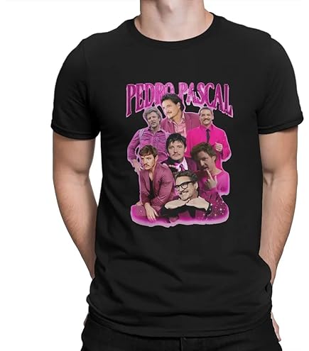 Pdaidou Pedro Pascal T Shirt Cardigan D'été À Manches Courtes Et