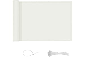 LOVE STORY Frangivisto Balcono 90x300cm,Impermeabile Telo per Privacy del Balcone,(PES) Schermi Divisori e Protettivi per Balconi,Protezione UV per Ringhiere di Appartamenti,Giardino Esterno,Beige