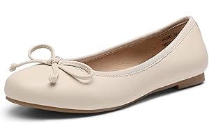 DREAM PAIRS Bailarina Nueva Clásica con Lazo Plana Cómodas Zapatos para Mujer