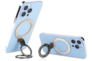 GAODUANLUOLUO Anneau Telephone Auto-adhésif, Ultra Mince Bague Telephone Portable, Grip Telephone Pliable pour Tous Smartphones (Champagne Or)