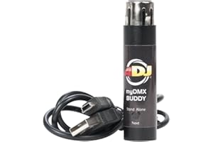 ADJ MYDMX Buddy 12-Channel USB Software Based Light Mixer with 3-pin DMX Input, over 10,000 fixture profiles