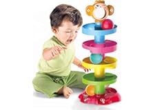 Ball Drop and Roll Swirling Tower for Baby and Toddler Development Educational Toys, Birthday Gifts for 1 2 Year Old Boys and