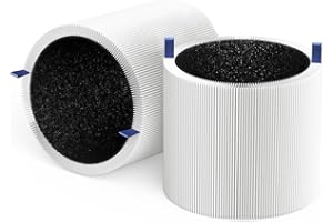 sieloonger Filtro de aire de repuesto 511i Max compatible con purificador de aire Blueair 511i 511MAX, H13 True HEPA de 3 etapas de filtración de carbón activado de alta eficiencia, paquete de 2