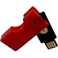 Designz3D Yubikey Protector Flip Case Keychain Holder (5 NFC / 5C NFC) (Red, 5 NFC)