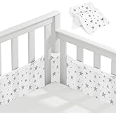Aolso Crib Protector, Baby Crib Bumper, Mesh for Baby Crib, Suitable Crib Protector, Crib Protection Crib Cover, Breathable M