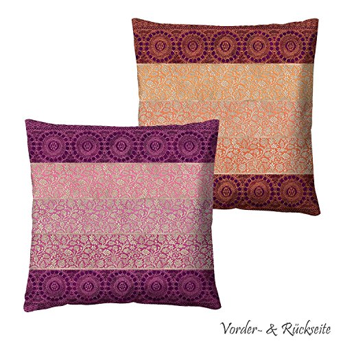 Bassetti 9235871 Appiani V9 Kissenhülle Satin, mehrfarbig, 40 x 40 x 0,5 cm