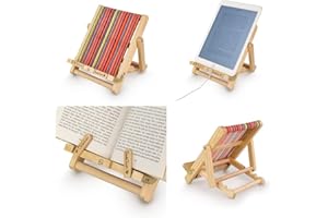 GIFTS FOR READERS & WRITERS Deckchair Bookchair Soporte para iPad | Soporte para Tableta | Soporte para Libros | Soporte para Libros de Cocina | Soporte de Lectura | Soporte para Tabletas y Libros | Regalo para Lectores
