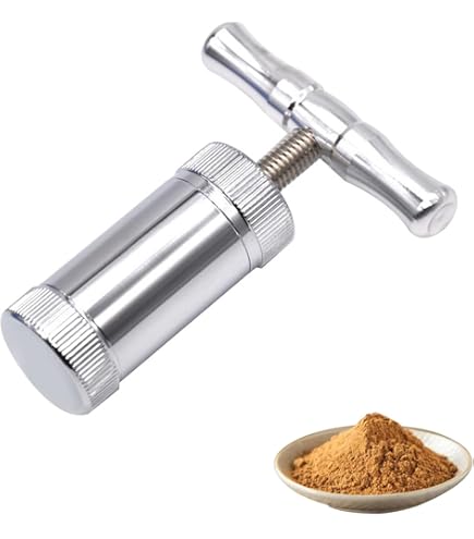 T-Griff Pollenpresse Aus Edelstahl - Kompakte Presse Für Kräuter, Gewürze & Pollen