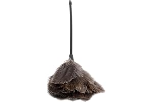 Feather Duster Long Handle Duster 33×5×4 Mini Handmade Washable Reusable Feather Duster For Books Keyboard Office Home