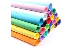 PINICECORE 50 * 50cm Eva Carta della Gomma Piuma Gomma Piuma della Spugna di Carta Foamiran per Artigianato Fiore Colore Casuale