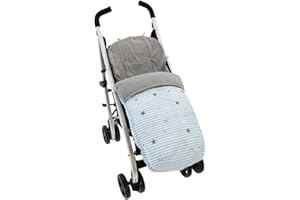 Saco Silla de Paseo Universal Rosy Fuentes- Saco Carrito Bebé - Funda de silla de paseo - Equipado para ser Ajustado perfectamente -Azul Celeste