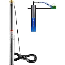 VEVOR Diepbronpomp, motor met 550 W, dompelpomp voor fontein, 230 V, 50
