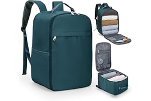 SZLX Zaino Ryanair 40x30x20 Sottovuoto con pompa Zaino da Viaggio 40x20x25 Sottovuoto Bagaglio a Mano Wizzair Donna Borse da Cabina per Easyjet 45x36x20 Uomo per Laptop 14 Pollici Impermeabile