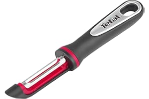 ‎TEFAL TEFAL Ingenio K2071014, Obieraczka do warzyw Ingenio, Zaokrąglone, podwójne ostrze, Wysoka odporność na rdzę i korozję, Możliwość mycia w zmywarce