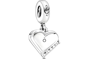 JCALEYDO Charm, Plata de Ley 925, Compatible con Pulsera Pandora