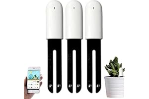B BESTCON 4 en 1 Medidor Humedad Plantas, Higrometro Plantas, Medidor Suelo, Inteligente Medidor de Humedad Plantas Automático Monitoreo de Humedad/Luz/Fertilidad/Nivel Temperatura, para Mijia APP (3 Packs)