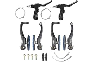 Chooee Mountain Bike Linear V-Brake Set, Bicycle Front and Rear V-Brakes.