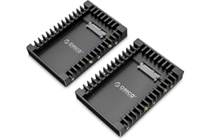 [2 Stück] ORICO 2,5" auf 3,5" interner Festplattenadapter Konverter Einbaurahmen Wechselrahmen, für 2,5 Zoll SATA HDD oder SSD von 7/9,5/12,5 mm, Kein Kabel Erforderlich(1125SS)