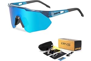 KAPVOE Polarizzati Occhiali Da Ciclismo TR90 Con 4 Lenti intercambiabili Donne Uomini Per Schermo Intero Leggero Mtb Sport Occhiali Da Sole In Bicicletta Accessori