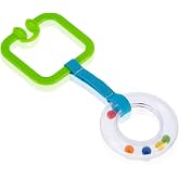 Babyjem &Ccedil;ıngıraklı Puset Halkası Kare Yeşil 8681049238771
