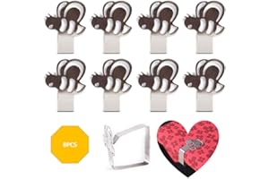 Sourcemall - Set di 8 mollette per tovaglia, in acciaio inox, per decorazione da tavolo, ideali per casa, picnic, feste