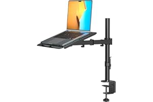 ‎SUPTEK suptek Monitor Arm mit Laptop Halterung Volleinstellbar für 13"-27" Bildschirme Volleinstellbar (40cm Stange) MD6421TP004