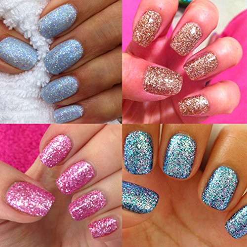 UV nagellack von Clavuz gel shellac set nagellack nail polish set soak off gel Schimmer Gel (6xStück 8ML) - 3