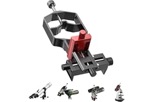 miniASTRO 3-Achsen-Hochpräziser Universal-Digiskopier-Adapter: Tridaptor Metallhalterung zum Verbinden von Smartphone mit Teleskop-Spektiv, Monokular-Mikroskop, Fernglas (Tridaptor ohne Bluetooth)