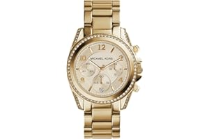 Michael Kors Women's Watch BLAIR, 39mm Case Size, Quartz Chronograph Movement, Stainless Steel Strap