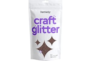 HEMWAY Glitter for Craft Bronze Brown Resin Tumblers Cards Christmas Jewellery Candle Ultrafine 100g / 3.5oz