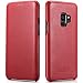 Produktbild Mobiskin Tasche für Samsung Galaxy S9 | Case mit Echt-Leder Außenseite für S 9 mit 5,8 Zoll (14,65 cm) Display | SM-G960 | dünne Schutz-Hülle | Cover aufklappbar | Ultra-Slim | Rot
