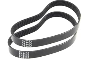 3DREMOTE 2 cinghie ad alta resistenza 7PJ490 EPJ490 7 strisce 490 mm x 16 mm, per tosaerba Qualcast, Argos, ecc.