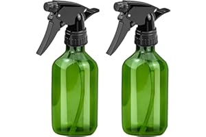 KINGOZOYI 2 Stück Sprühflasche 300ml, Kunststoff Leere Sprühflasche mit Verstellbare Sprühkopf für Pflanze Blumen Reinigung Gartenarbeit Küche