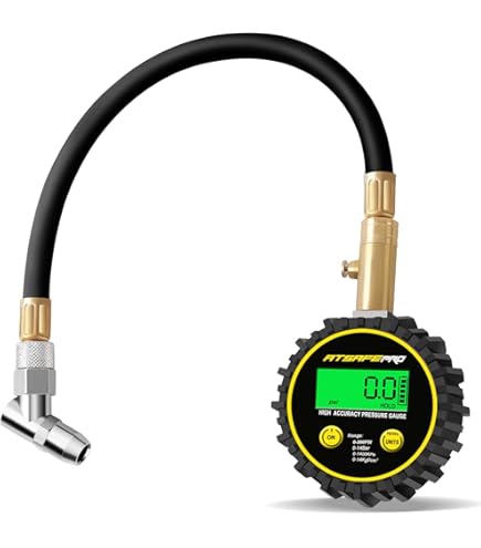 MANOMETRO PRESSIONE GOMME PNEUMATICI MOTO AUTO 0 - Foto 5