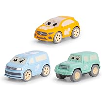 Dickie Toys Aufziehautos Für Kleinkinder – Taxi, Feuerwehr, Polizei, Ab 12 Monaten, 14 Cm